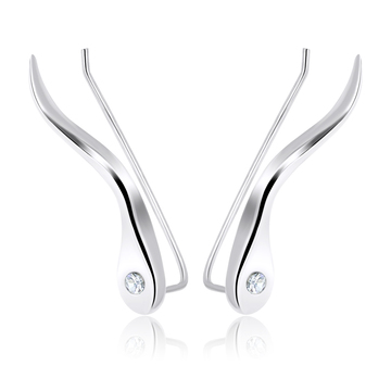 Silver Earring Slender Design EL-105